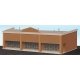 Modern Shopping Center I -- Kit - 10-1/2 x 4-15/16 x 3-1/2′ 26.6 x 12.5 x 8.8cm, HO, Walthers Cornerstone 4115