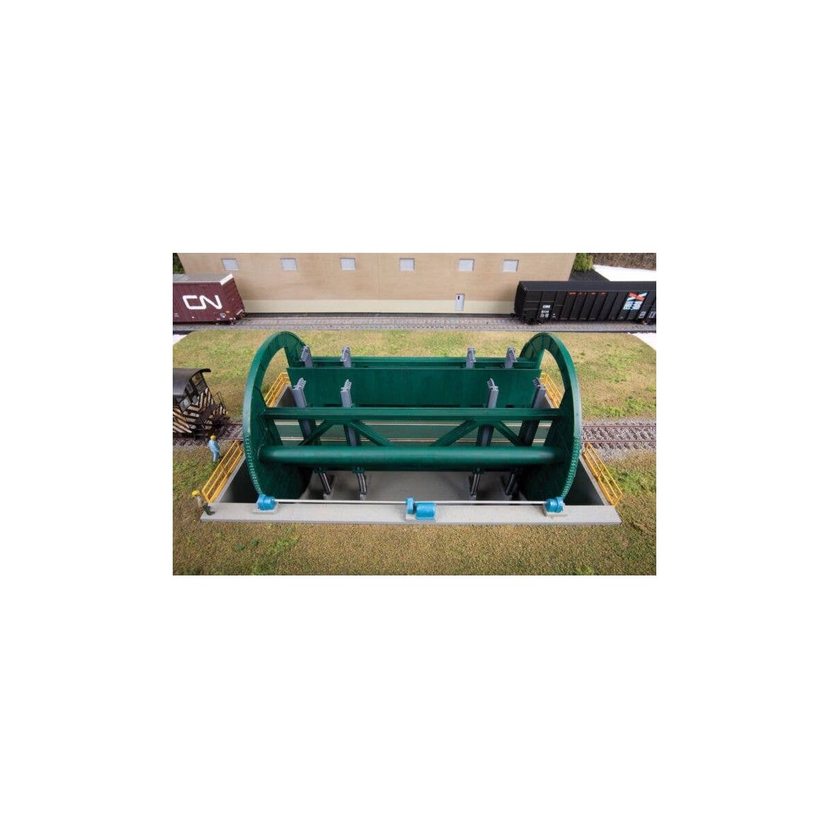 Rotary Dumper - Superior Paper -- Kit - 9-1/2 x 7-1/4′ 24.1 x 18.4cm Required Clearance: 2-, HO, Walthers Cornerstone 3903