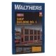 Shop Building No.1 Background Building -- Kit - 11-9/16 x 3-1/4 x 6-15/16′ 28.9 x 8.1 x 17., HO, Walthers Cornerstone 3165