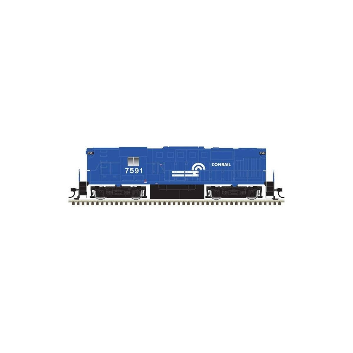 Alco RS11 - LokSound & DCC - Classic Gold -- Conrail 7591 (blue, white), HO, Atlas Model Railroad Co. 10004536