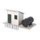 Municipal Water Tower -- Kit - 3-5/16 x 3-5/16 x 11-1/8′ 8.4 x 8.4 x 28.2cm, HO, Walthers Cornerstone 3550