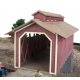 Willow Glen Covered Bridge -- Kit - 8-1/2 x 3-1/2 x 3-1/2′ 21.2 x 8.7 x 8.7cm (At Roof), HO, Walthers Cornerstone 3652