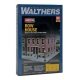 Row House -- Kit - 7-13/16 x 4-9/32 x 4′ 19.8 x 10.8 x 10.1cm, HO, Walthers Cornerstone 3778