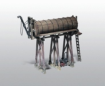 Scenic Details(R) -- Branch Line Water Tower - Kit (Unpainted Metal), HO, Woodland Scenics 241