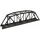 Through Truss Bridge Kit w/Code 55 Rail -- Black, N, Atlas Model Railroad Co. 2070