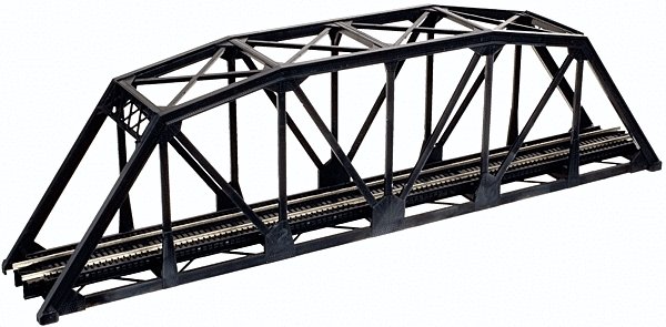 Through Truss Bridge Kit w/Code 80 Rail -- Black, N, Atlas Model Railroad Co. 2570