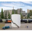 Oil Storage Tank -- Kit - 2-1/8` 5.3cm Diameter, 2-3/4` 6.9cm Tall, N, Walthers Cornerstone 3893