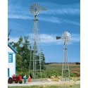 Van Dyke Farm Windmill -- Kit - 1-5/8 x 1-5/8 x 8-3/4′ 4.1 x 4.1 x 22.2cm pkg(2), HO, Walthers Cornerstone 3198