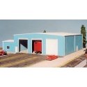 The Shops w/Add-On Office - Kit -- 9-5/8 x 11-1/16′ 24.4 x 28.1cm, HO, Pikestuff 15