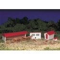 Plasticville Classic Kit - Farm Buildings w/Animals, HO, Bachmann Industries 45152