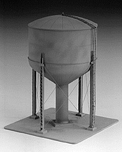 100,000-/125,000-Gallon Steel Water Tank -- Kit - 5 x 5 x 8-1/2′ 12.7 x 12.7 x 21.6cm, HO, Tichy Train Group 7012