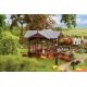 Music Pavilion Bandstand -- Kit - 3-5/16 x 3-5/16 x 2-7/8′ 8.4 x 8.4 x 7.3cm, HO, Faller Gmbh 130653
