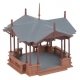 Music Pavilion Bandstand -- Kit - 3-5/16 x 3-5/16 x 2-7/8′ 8.4 x 8.4 x 7.3cm, HO, Faller Gmbh 130653