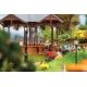 Music Pavilion Bandstand -- Kit - 3-5/16 x 3-5/16 x 2-7/8′ 8.4 x 8.4 x 7.3cm, HO, Faller Gmbh 130653