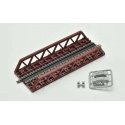 Pony Truss Steel Bridge - Kit -- 5-1/2′ 14cm (red), N, TomyTec Co LTD 3250