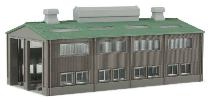 Japanese 2-Track Engine House -- Kit, N, TomyTec Co LTD 42129