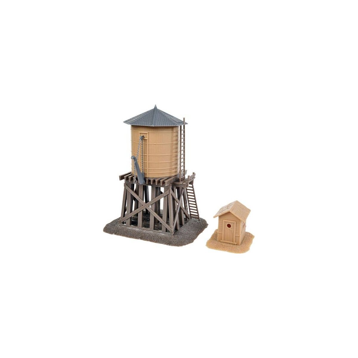 Water Tower and Shanty -- Kit - Tank: 3-1/2 x 4` 8.9 x 10.2cm Shanty: 1-3/4 x 2` 4.5 x 5.1cm, HO, WalthersTrainline 906