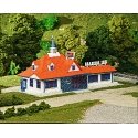 Roadside Restaurant Plastic Kit -- 5-5/8 x 8-3/4′ 14.3 x 21.9cm, HO, Atlas Model Railroad Co. 760