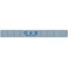 Decorated Plate Girder Bridge w/Code 100 Track -- Kit - CSX (gray, blue), HO, Atlas Model Railroad Co. 70000030