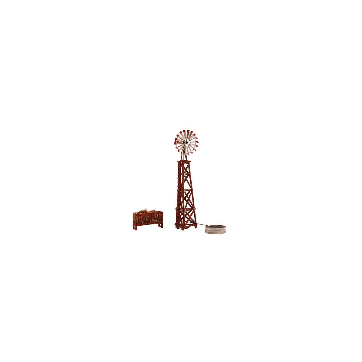 Built-&-Ready Landmark Structures(R) - Assembled -- Windmill, N, Woodland Scenics 4937