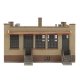 Industrial Office -- Kit - 3-5/8 x 2-1/4 x 1-3/4′ 9.2 x 5.7 x 4.4cm, N, Walthers Cornerstone 3834