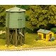 Water Tower - Kit -- 3-1/8 x 3-1/4′ 7.8 x 8.2cm, HO, Atlas Model Railroad Co. 703