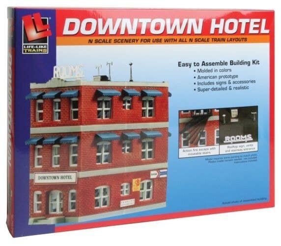 Downtown Hotel -- Kit, N, Life-Like Products 7482