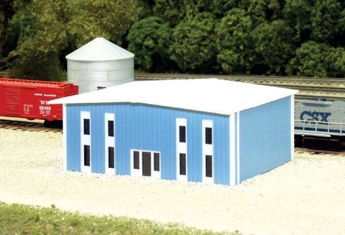 Two-Story Modern Office Building -- 50` x 40` (blue), N, Pikestuff 8010