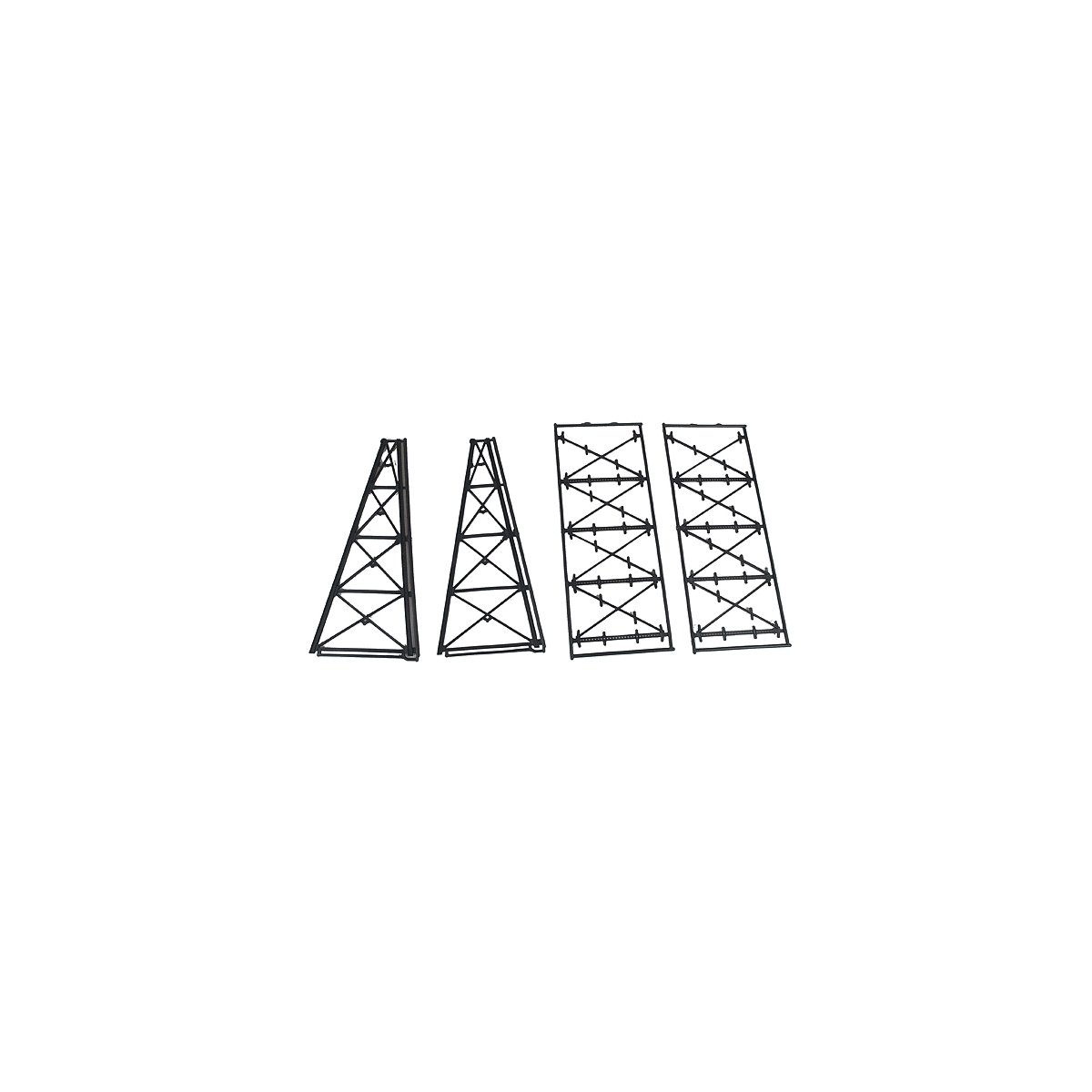 Tall Steel Viaduct Tower -- Two 4-Story Bents, N, Micro Engineering 75176