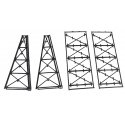 Tall Steel Viaduct Tower -- Two 4-Story Bents, N, Micro Engineering 75176