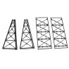 Tall Steel Viaduct Tower -- Two 4-Story Bents, N, Micro Engineering 75176