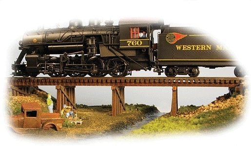 Hobo Creek Bridge -- Kit - 8-1/2 x 1-5/8 x 1-3/8′ 21.6 x 4.1 x 3.5cm, HO, Monroe Models 2010