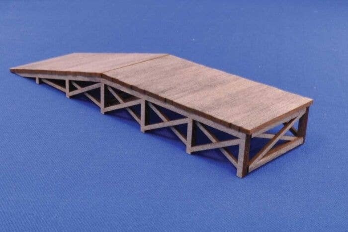 Wood Loading Ramp -- Kit - 5-3/4 x 1-1/2′ 14.6 x 3.8cm, HO, Blair Line 174