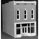 City Buildings -- Vivian`s Family Shoe Store 2-3/4 x 5` 7 x 12.8cm, HO, Smalltown USA 6013