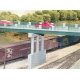 Wrought Iron Highway Overpass w/Adjustable Piers -- 50′ w/Pier, HO, Rix Products 122