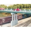 Wrought Iron Highway Overpass w/Adjustable Piers -- 50′ w/Pier, HO, Rix Products 122