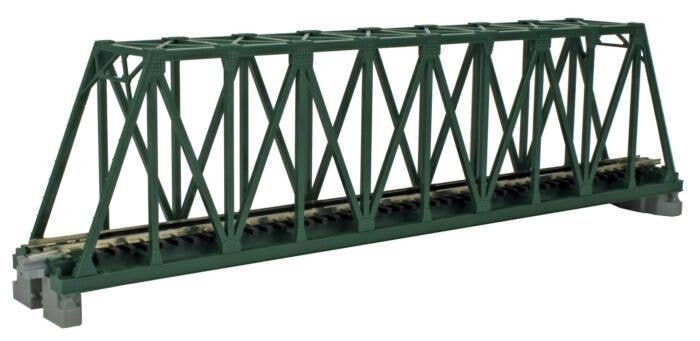 Single-Truss Bridge - 248mm 9-3/4′ -- Green, N, Kato USA Inc 20431