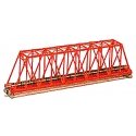 Single-Truss Bridge - 248mm 9-3/4′ -- Red, N, Kato USA Inc 20430