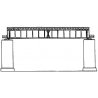 Deck Girder Bridge -- 4-31/32′ 124mm Long (black), N, Kato USA Inc 20464