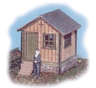 Waterville Switchman`s Shanty -- Kit - 1 x 3/4 x 1` 2.5 x 1.9 x 2.5cm, N, The N Scale Architect 10008