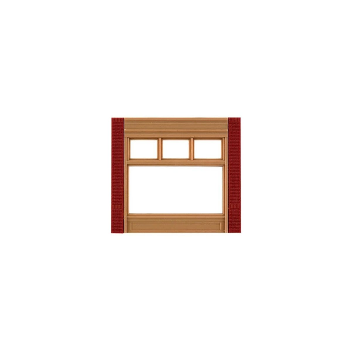 Modular Building System(TM) -- Street Level Wall Sections w/20th Century Window - Kit, HO, Design Preservation Models 30162