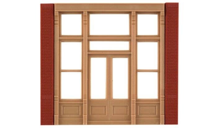 Modular Building System(TM) -- Street Level Wall Sections w/Victorian Entry - Kit, HO, Design Preservation Models 30141
