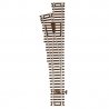 Code 83 Custom-Line(R) Turnout w/Nickel-Silver Rail & Brown Ties -- 4 Left Hand, HO, Atlas Model Railroad Co. 561