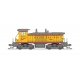 EMD NW2 - Standard DC - Stealth -- Union Pacific 1078 (Armour Yellow, gray, red, Streamliner Slogan), N, Broadway Limited Import
