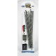 Turnout w/Nickel Silver Rail & Gray Roadbed - E-Z Track(R) -- 6 Turnout Right, HO, Bachmann Industries 44560