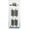 Curved Track w/ Nickel Silver Rail & Gray Roadbed - E-Z Track(R) -- 1/3 18′ Radius pkg(4), HO, Bachmann Industries 44530