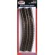 Code 83 Curved Snap Track -- 18′ Radius pkg(6), HO, Atlas Model Railroad Co. 532