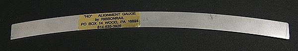 10` Track Alignment Gauges - Curved -- 24` Radius, HO, Ribbonrail 1024