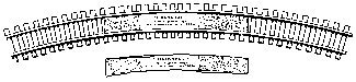 5` Track Alignment Gauges - Curved -- 15` Radius, HOn3, Ribbonrail 315