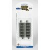 Straight Track w/Nickel Silver Rail & Gray Roadbed - E-Z Track(R) -- 4-1/2′ 11.4cm pkg(4), HO, Bachmann Industries 44514